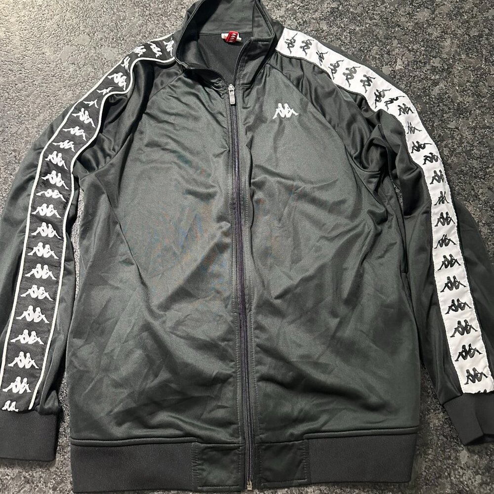 Kappa Black & White Track Jacket